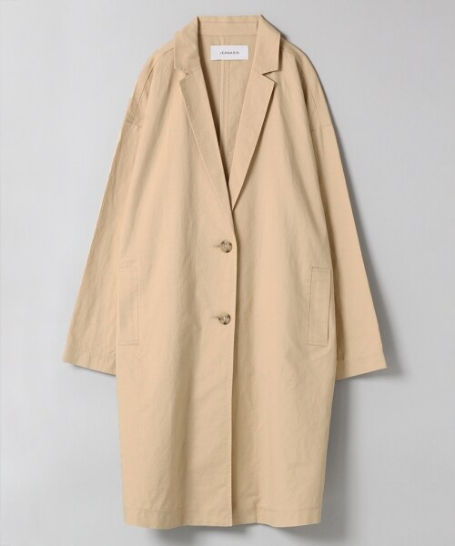 JEANASIS(ジーナシス)の「リネンテンセルロングジャケット(ジャケット/アウター・ホワイト()/ベージュ()/ダークネイビー()・FREE)」の2枚目の写真