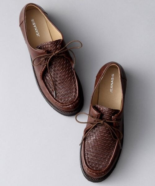 JEANASIS（ジーナシス）の「チロリアンメッシュシューズ（シューズ・ブラック()/ブラウン()・M(23cm~24cm)/L(24cm~25cm)）」の2枚目の写真