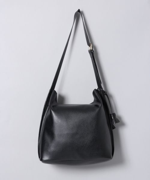 JEANASIS（ジーナシス）の「メタルハンドルワンショルダー（バッグ・ブラック()/ベージュ()・FREE）」の3枚目の写真