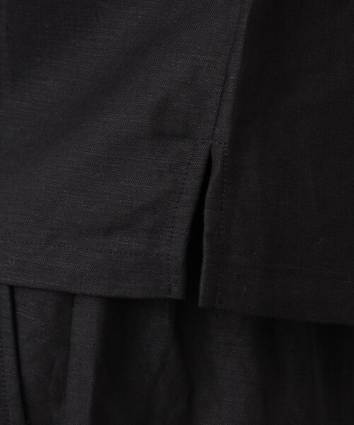 LEPSIM（レプシィム）の「レーヨン／リネンセットアップパンツ（ワンピース/ドレス・ブラック/ベージュ・M/L）」の13枚目の写真