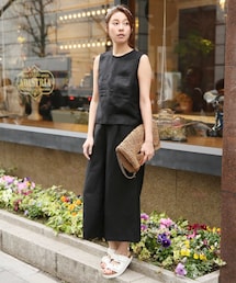 LEPSIM | レーヨン／リネンセットアップパンツ(ワンピース/ドレス)