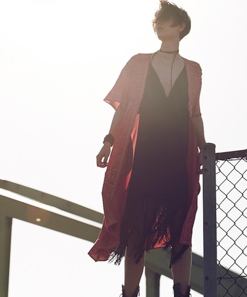 NINE(ナイン)の「パネルプリントワンピース(ワンピース/ドレス・レディース・ブルー系/レッド系)」の11枚目の写真