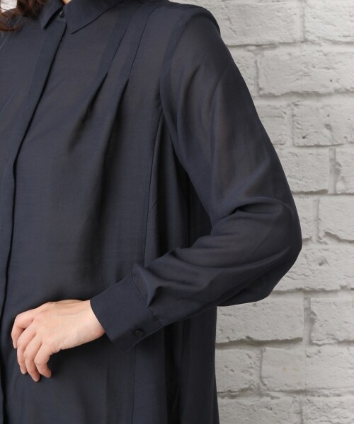 LEPSIM(レプシィム)の「シャツチュニックワンピース(ワンピース/ドレス・ナチュラル/カーキ/ネイビー・M/L)」の11枚目の写真