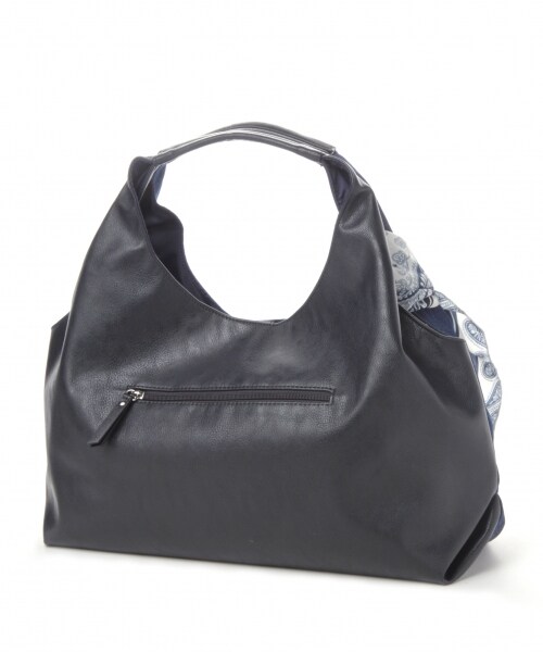 LEPSIM（レプシィム）の「スカーフツキソフトＢＡＧ（バッグ・オフ/ライトベージュ/デニム×ネイビー・ONE SIZE）」の6枚目の写真