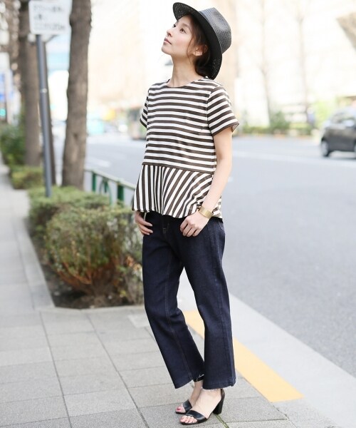 LEPSIM（レプシィム）の「ＤＥＮＩＭクロプドパンツ（パンツ・ブルー(ダメージ)/オフ(ダメージ)/ネイビー・M/L）」の7枚目の写真