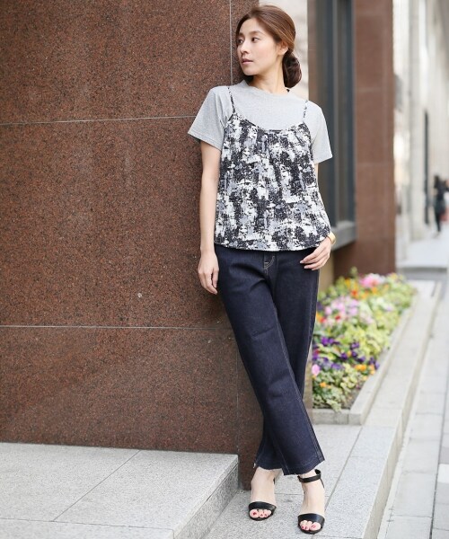 LEPSIM（レプシィム）の「ＤＥＮＩＭクロプドパンツ（パンツ・ブルー(ダメージ)/オフ(ダメージ)/ネイビー・M/L）」の8枚目の写真