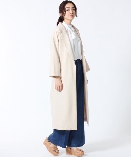 A part by（アパートバイ）の「シフォンタイツキハイネックブラウス（トップス・ホワイト/ブラック・F）」の5枚目の写真