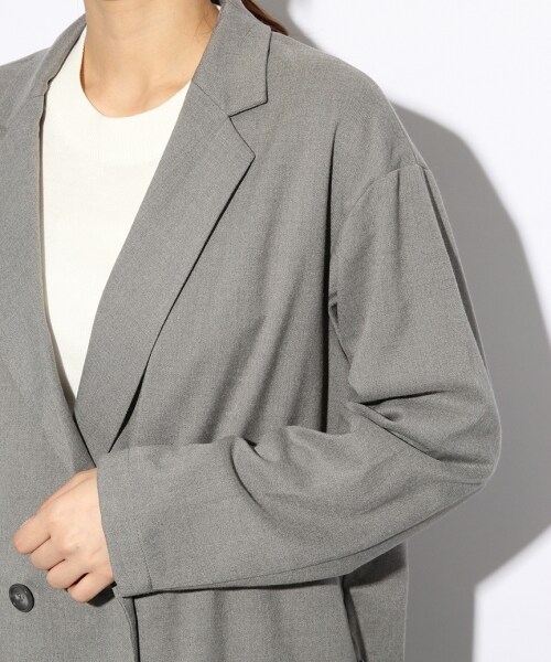 LOWRYS FARM（ローリーズファーム）の「ＴＲチェスターコート（ジャケット/アウター・グレー/ベージュ・M/L）」の8枚目の写真