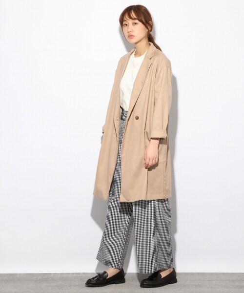 LOWRYS FARM（ローリーズファーム）の「ＴＲチェスターコート（ジャケット/アウター・グレー/ベージュ・M/L）」の3枚目の写真