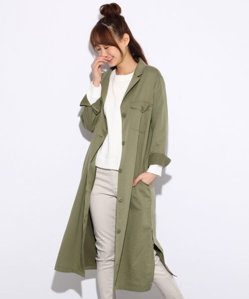 今季】LOWRYSFARM モンスターコート ロング アイボリー