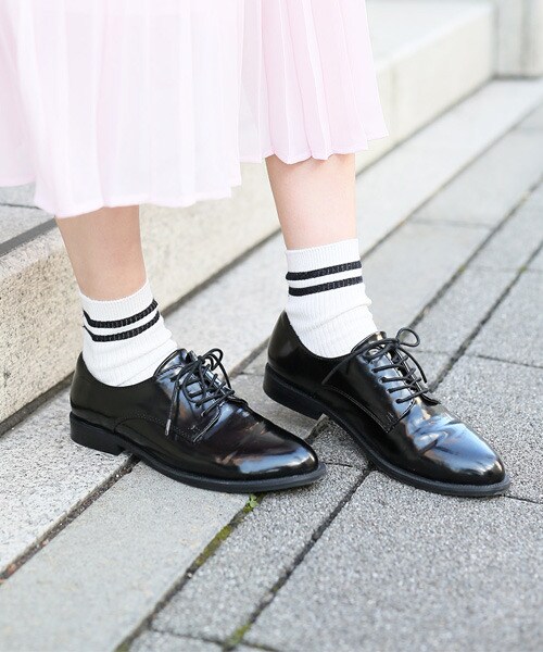 LOWRYS FARM(ローリーズファーム)の「OXフォードシューズ(シューズ・オフ/ブラック/GRY/ブラウン・M(23-23.5)/L(24-24.5))」の2枚目の写真