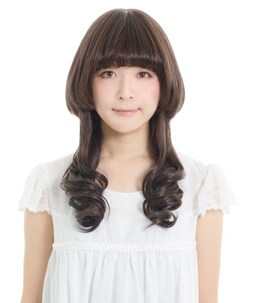 FondMi(フォンドミィ)の「アイスクリンカール(ウィッグ・レディース・プラムティー/ショコラティー/キャラメルラテ/ショコラベリー/シャンパン・前髪:19cm 横髪:30cm 後髪:90cm:重量 約155g/前髪:19cm 横髪:30cm 後髪:90cm:重量 約155g )」の6枚目の写真