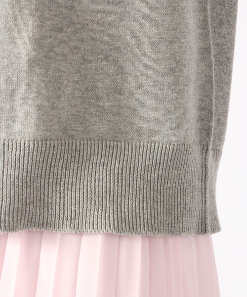 LOWRYS FARM（ローリーズファーム）の「１２Ｇカリフォルニアコットンソデヒロプルオーバー（トップス・オフ/ブラック/ボーダー/グレー/ベージュ・オフ05:M(身長165cm・45kg) ブラック09:M(身長166cm・47kg) ボーダー10:M(身長173cm・48kg) グレー15:M(身長166cm・47kg) ベージュ52:M(身長165cm・45kg)/M/L）」の12枚目の写真