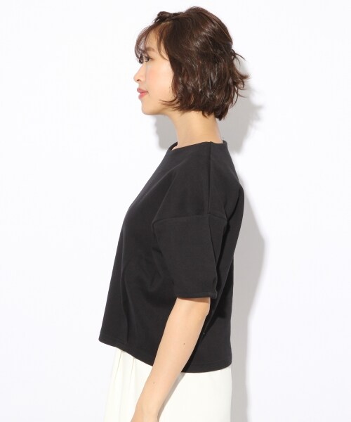 LOWRYS FARM（ローリーズファーム）の「カリフォルニアコットンクロップドプルオーバー（トップス・オフ/ブラック/ボーダー/グレー・M/L）」の6枚目の写真