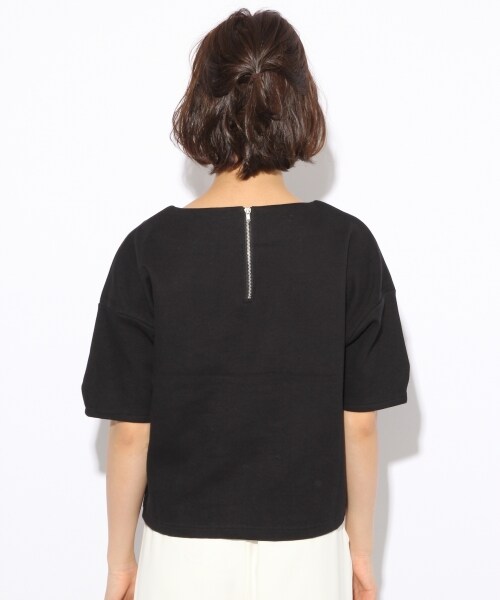 LOWRYS FARM（ローリーズファーム）の「カリフォルニアコットンクロップドプルオーバー（トップス・オフ/ブラック/ボーダー/グレー・M/L）」の7枚目の写真