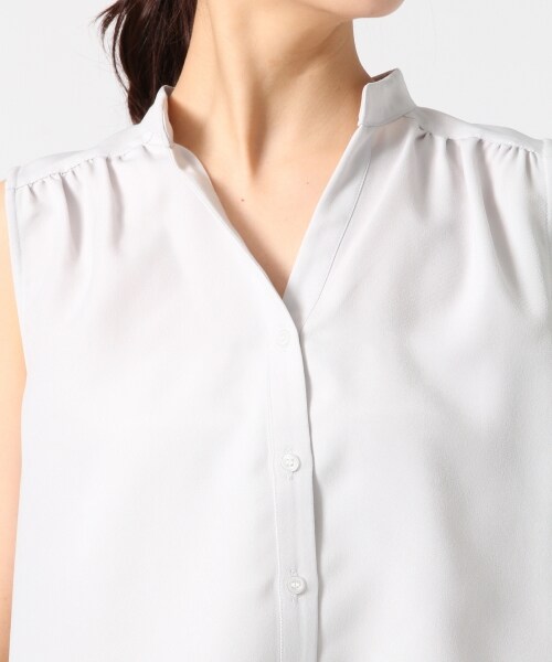 A part by(アパートバイ)の「Pツイルスキッパーセットアップ(ワンピース/ドレス・アイスグレー/カーキ/ネイビー・M/L)」の8枚目の写真