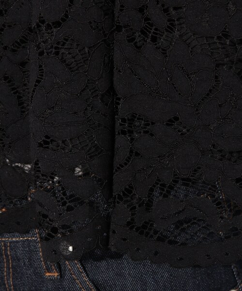 LOWRYS FARM（ローリーズファーム）の「レースキャミ（トップス・オフ/ブラック・M/L）」の8枚目の写真