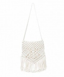A part by | マクラメフリンジショルダー(バッグ)