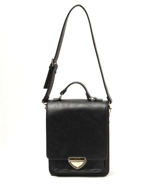 LOWRYS FARM（ローリーズファーム）の「★リュックにもなる!!★２ＷＡＹスクエアＢＡG（バッグ・ブラック/キャメル・ナシ）」の3枚目の写真