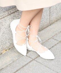 LOWRYS FARM | レースアップバレエ２(シューズ)