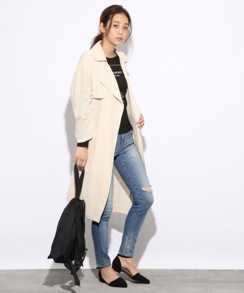 LOWRYS FARM（ローリーズファーム）の「ＣＯＮＥＳＴＲデニムスリム（パンツ・オフ/ブラック/USED85/ワンウォッシュ・S/M/L）」の5枚目の写真