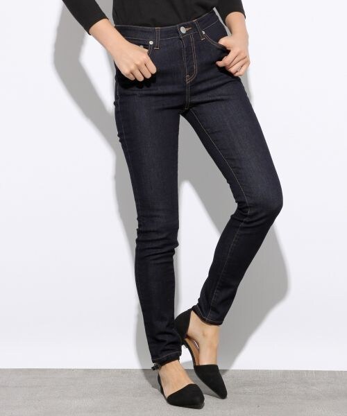 LOWRYS FARM（ローリーズファーム）の「ＣＯＮＥＳＴＲデニムスリム（パンツ・オフ/ブラック/USED85/ワンウォッシュ・S/M/L）」の3枚目の写真