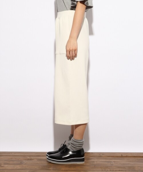 LOWRYS FARM（ローリーズファーム）の「★WEB限定価格★リップルワイドクロップド（パンツ・オフ/ブラック/ピンク/キャメル/ネイビー・F）」の7枚目の写真