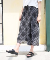 LOWRYS FARM | ★先行予約アイテム★ペイズリーシフォンスカンツ(パンツ)