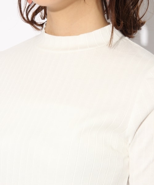 LOWRYS FARM（ローリーズファーム）の「★カラー予約受付中★トタンテレコハイネック（トップス・オフ/予約受付中ブラック/予約受付中ボーダー/ピンク/ブルー・M/L）」の8枚目の写真