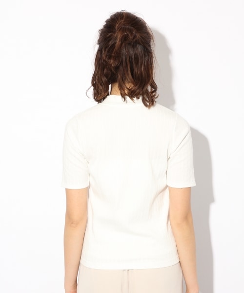 LOWRYS FARM（ローリーズファーム）の「★カラー予約受付中★トタンテレコハイネック（トップス・オフ/予約受付中ブラック/予約受付中ボーダー/ピンク/ブルー・M/L）」の7枚目の写真