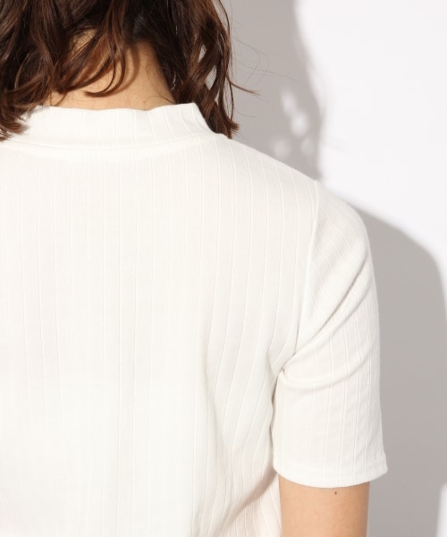 LOWRYS FARM（ローリーズファーム）の「★カラー予約受付中★トタンテレコハイネック（トップス・オフ/予約受付中ブラック/予約受付中ボーダー/ピンク/ブルー・M/L）」の12枚目の写真