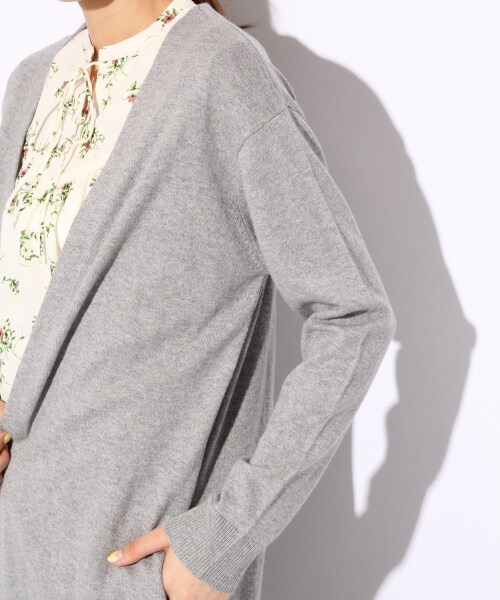 LOWRYS FARM（ローリーズファーム）の「USAロングカーディガン（トップス・オフ/ボーダー/グレー/レッド・M/L）」の10枚目の写真