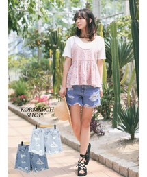 KORMARCH | 夏にむけてシンプルなカットソーとのスタイリングが増える中、デザインが映える1着(デニムパンツ)