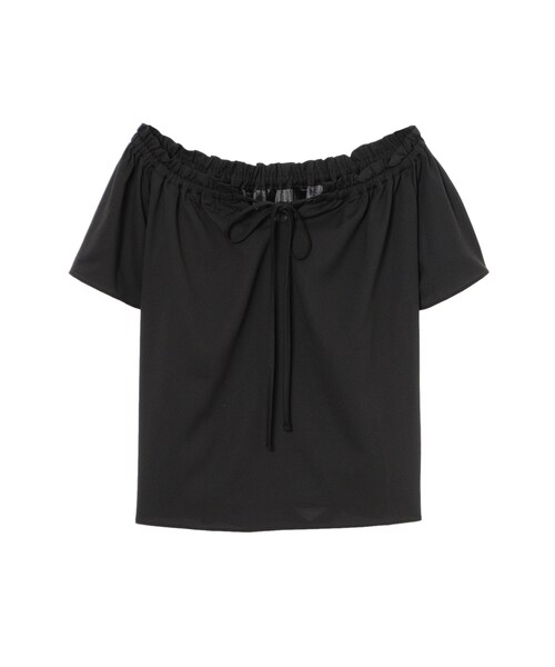 EGOIST（エゴイスト）の「フロントストリングオフショルトップ（トップス・レディース・BLACK/WHITE/BLUE/YELLOW・Size : F /）」の9枚目の写真