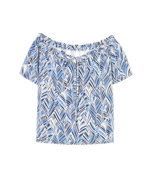 EGOIST（エゴイスト）の「フロントストリングオフショルトップ（トップス・レディース・BLACK/WHITE/BLUE/YELLOW・Size : F /）」の11枚目の写真