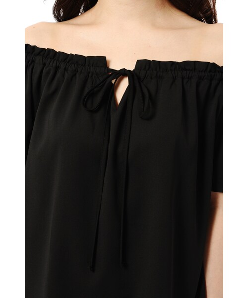 EGOIST（エゴイスト）の「フロントストリングオフショルトップ（トップス・レディース・BLACK/WHITE/BLUE/YELLOW・Size : F /）」の6枚目の写真