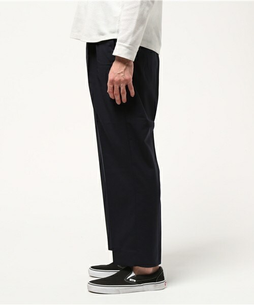 UNION STATION(ユニオンステーション)の「メンズノンノ【MEN`S NON-NO】5月号 P113、P115 9分丈ワイドスラックス(スラックス・メンズ・グレー/ベージュ/ネイビー・SMALL/MEDIUM/LARGE/LL)」の4枚目の写真