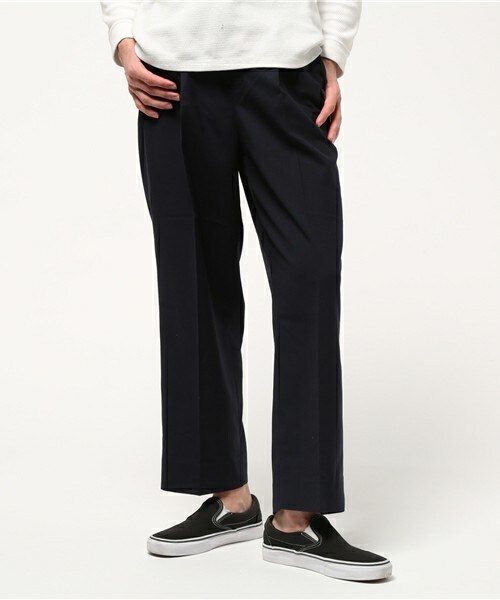 UNION STATION(ユニオンステーション)の「メンズノンノ【MEN`S NON-NO】5月号 P113、P115 9分丈ワイドスラックス(スラックス・メンズ・グレー/ベージュ/ネイビー・SMALL/MEDIUM/LARGE/LL)」の3枚目の写真