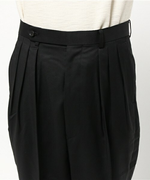 JOHN LAWRENCE SULLIVAN（ジョンローレンスサリバン）の「JOHN LAWRENCE SULLIVAN ３タックショーツ（その他パンツ・メンズ・ブラック/ネイビー・36/38/34）」の6枚目の写真