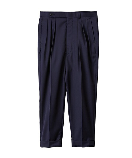 JOHN LAWRENCE SULLIVAN（ジョンローレンスサリバン）の「JOHN LAWRENCE SULLIVAN ３タックショーツ（その他パンツ・メンズ・ブラック/ネイビー・36/38/34）」の2枚目の写真