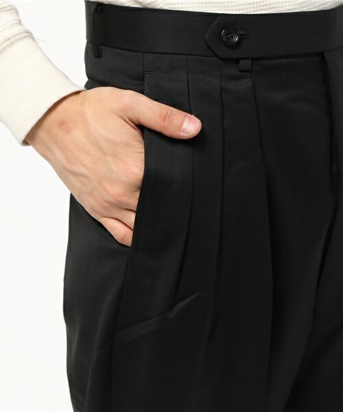 JOHN LAWRENCE SULLIVAN（ジョンローレンスサリバン）の「JOHN LAWRENCE SULLIVAN ３タックショーツ（その他パンツ・メンズ・ブラック/ネイビー・36/38/34）」の8枚目の写真