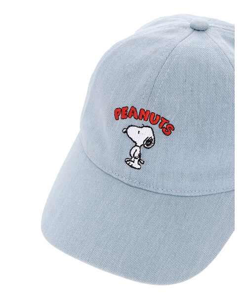 dazzlin（ダズリン）の「【sc】スヌーピー×dazzlinコラボ デニムキャップ（帽子・レディース・ブルー/インディゴ・F）」の6枚目の写真