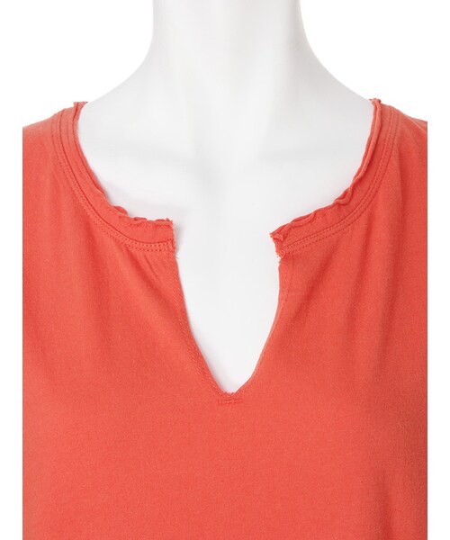 Ungrid（アングリッド）の「ネックカットフレンチスリーブワンピース（ワンピース/ドレス・レディース・オフホワイト/グレー/ブラック/オレンジ・F）」の10枚目の写真