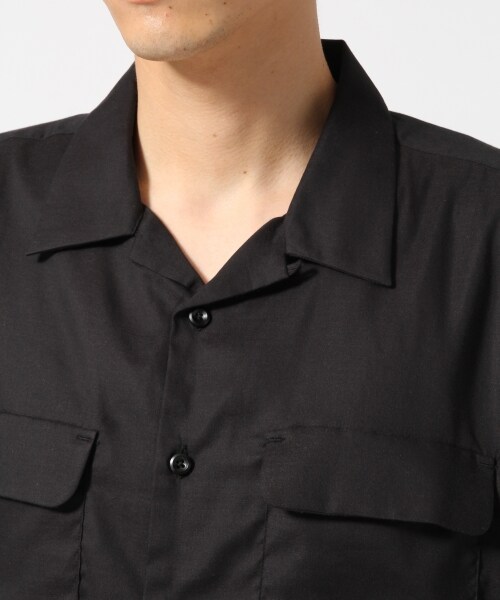 HARE（ハレ）の「サテンオープンネックシャツ（トップス・ブラック/グレー/イエロー・S/M）」の9枚目の写真