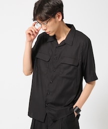 HARE | サテンオープンネックシャツ(トップス)