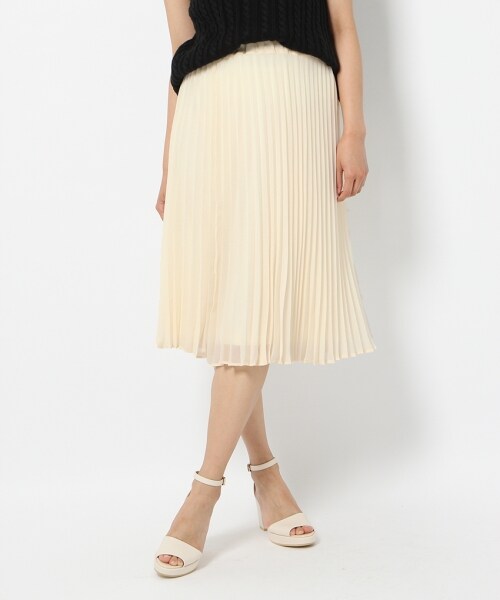 Heather(ヘザー)の「3WAYプリーツレーススカート(スカート・アイボリー/ライトグレー/ダークネイビー・FREE)」の15枚目の写真