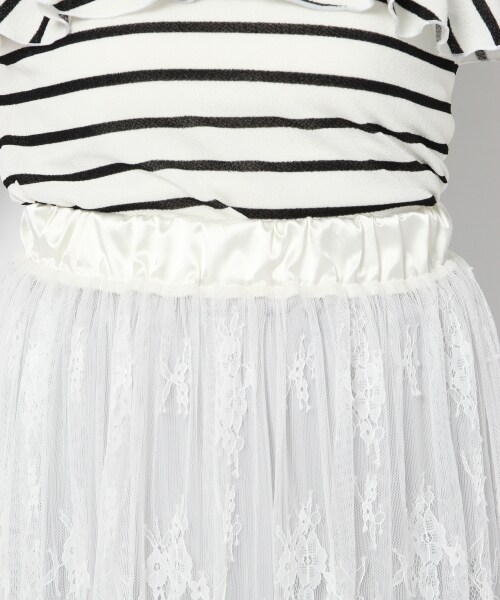 Heather(ヘザー)の「3WAYプリーツレーススカート(スカート・アイボリー/ライトグレー/ダークネイビー・FREE)」の10枚目の写真