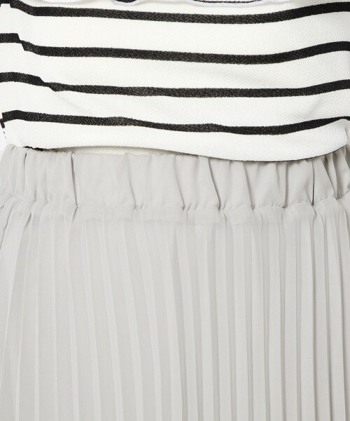 Heather(ヘザー)の「3WAYプリーツレーススカート(スカート・アイボリー/ライトグレー/ダークネイビー・FREE)」の12枚目の写真