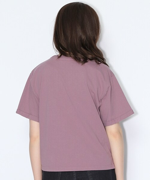 niko and...(ニコアンド)の「アメリカ綿ビッグTシャツ(トップス・ホワイト/モカ/ネイビー/パープル・M/L)」の9枚目の写真