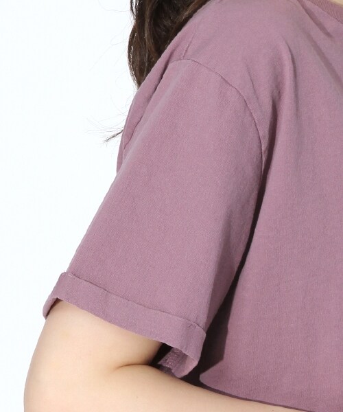 niko and...(ニコアンド)の「アメリカ綿ビッグTシャツ(トップス・ホワイト/モカ/ネイビー/パープル・M/L)」の11枚目の写真